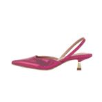 Gzhmman High Heels Yüksek Topuklu Bağlamalı Topuk Sivri Pink Kadın Sandalet