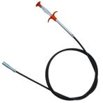 GZQINGYONG 1 adet boru temizleyici, gider temizleyici, spiral, çekilebilir, 4 pençeli boru temizleyici, tahliye yılanı, pençeli kıskaç, mutfak, banyo, lavabo, lavabo, küvet için, atık su kanalizasyonu, gider