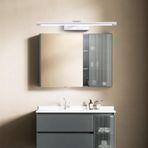GZZBMY LED ayna lambası, banyo duvar lambaları, hareket sensörlü döner duvar aydınlatması, şalterli duvar aydınlatması, modern duvar lambası, oturma odası, banyo, makyaj masası için (beyaz beyaz ışık