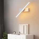 GZZBMY LED iç mekan duvar lambaları 330° dönebilir ayarlanabilir açı duvar aydınlatması modern uzun okuma lambası metal duvar lambası oturma odası yatak odası komodin merdiven boşluğu için (beyaz