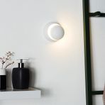 GZZBMY LED İç Mekan Duvar Lambası 360° Dönen Ayarlanabilir Açı Duvar Lambası Modern Yuvarlak Alüminyum Yaratıcı Duvar Aydınlatma Yatak Odası Oturma Odası Merdiven Koridor (Beyaz, Beyaz Işık)