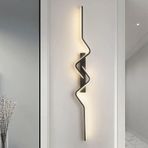 GZZBMY LED İç Mekan Duvar Lambası Modern Yaratıcı Uzun Duvar Aydınlatma Alüminyum Akrilik Minimalist Yatak Odası Oturma Odası Koridor Merdiven Duvar Lambası (Doğal Işık, 80 cm)