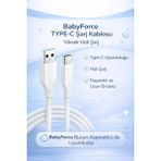 H-031 Type-C Şarj Kablosu – Babyforce Burun Aspiratörü ile Uyumlu Şarj Kablosu