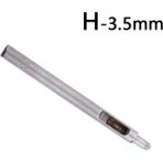 H-3,5 mm Stili Yüksek Li Delme Deri Delik Delme Yuvarlak Çelik Deri El Sanatları Içi Boş Delik Delme Dıy Araçları Kemer Saat Kayışı Içi Boş Yumruk (Yurt Dışından) - Deri Zanaat