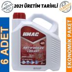 H-Mac Organik Kırmızı Antifriz -40 Derece 3 Lt (6 Adet)