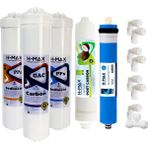 H-MAX Reverse Osmosis System H-Max Hanedan Marka Su Arıtma Cihazı Filtresi Kapalı Kasa 5'li Filtre Seti - H-Max Membran - A0054