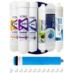 H-MAX Reverse Osmosis System Kapalı Kasa Su Arıtma Cihazı Filtresi 7'li Set Aşamalı - A0060