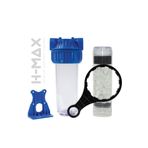 H-MAX Reverse Osmosis System Tekli Daire Bina Girişi Su Arıtma Sistemi Tekli Housing 1/2 10 Inc - SİLİFOZ FİLTRELİ
