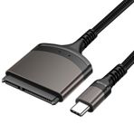 H.May USB 3.0/Type-C - SATA Adaptörü for 2,5“ HDD/SSD için,22pin USB 3.0 to 2,5” SATA III Sabit Sürücü Adaptörü,Supports UASP'yi Destekler, SSD/HDD Veri Aktarımı için Harici Dönüştürücü (Type-C)