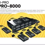 H-Pro PRO-8000 8'li 100 Kanal Yaka Mikrofonu