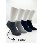 H Storee Erkek Premium Bambu Patik Çorap 8’li Set – %80 Gerçek Bambu Ipliği, Dikişsiz, Nefes Alan - 40 - 45 - Siyah - Lacivert - Füme - Gri