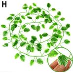 H Tarzı Yapay Orman Sarmasık Bükülebilir Esnek Sarmasık Kertenkele Sürüngen Evcil Hayvan Vivarium Terrarium Dekor Evcil Hayvan Habitat Dekorasyonu (Yurt Dışından)