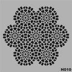 H010 Stencil Boyama Şablonu 25x25 cm.