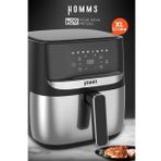 H20 1700 Watt XL Dijital Dokunmatik 8 Ön Programlı Airfryer Yağsız Kızartma Sıcak Hava Fritöz
