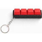 H20 Farm Kırmızı 4’lü Keycap Tuş Anahtarlık Blue Switch Mekanik Tuş – Stres Atıcı Tık Tık Klavye Anahtarlık