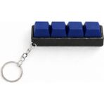 H20 Farm Lacivert 4’lü Keycap Tuş Anahtarlık Blue Switch Mekanik Tuş – Stres Atıcı Tık Tık Klavye Anahtarlık