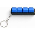 H20 Farm Mavi 4’lü Keycap Tuş Anahtarlık Blue Switch Mekanik Tuş – Stres Atıcı Tık Tık Klavye Anahtarlık