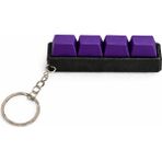 H20 Farm Mor 4’lü Keycap Tuş Anahtarlık Blue Switch Mekanik Tuş – Stres Atıcı Tık Tık Klavye Anahtarlık