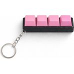 H20 Farm Pembe 4’lü Keycap Tuş Anahtarlık Blue Switch Mekanik Tuş – Stres Atıcı Tık Tık Klavye Anahtarlık