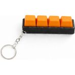 H20 Farm Turuncu 4’lü Keycap Tuş Anahtarlık Blue Switch Mekanik Tuş – Stres Atıcı Tık Tık Klavye Anahtarlık