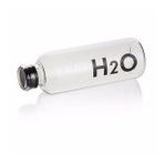 H2o Borosilikat Cam Matara Vakum Kapaklı Su Şişesi Suluk Siyah 1000 ML