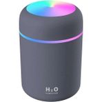 H2O Humidifier Luyao Antrasit 300 ml Ulrasonik Hava Nemlendirici Buhar Makinesi ve Aroma Difüzörü