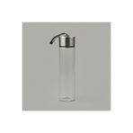 H2O Metal Kapaklı Cam Matara - Şeffaf/Gri - 450 Ml
