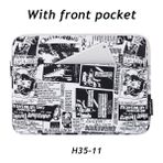 H35-11 14 Inç Marka Laptop Çantası 11,12,13.14.15.6 Inç Su Geçirmez Kılıf Macbook Air Pro M1, Erkek Bayan Kadın Dizüstü Darbeye Dayanıklı Dropship (Yurt Dışından) - Renkli - Notebooks