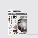H4 Ampul Standart Işık Tırnaklı P43t 24V 75/70W - Wolfram 34204
