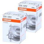 H4 Osram Far Ampulü 2 Adet H4 12V 55W 64193Clc