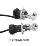 H4 Xenon Ampul Çift Devre 4300K 2 Adet