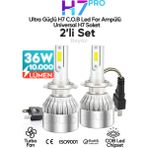 H7 Beyaz LED Araba Far Ampülü 36W Turbo Yeni Seri Süper Güçlü Cob LED Far Ampül