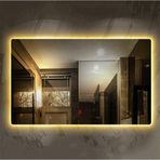 (h)80x100cm Buğu Çözücülü Ledli Banyo Aynası