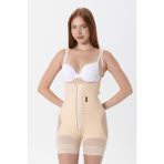 HA-2400 H&a Korse Stage 2 Bbl Basen Açık Kısa Şort Korse Medikal Bbl Liposuction Karın Germe Doğum Sonrası Günlük - Bej - XL