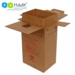 HAAY AMBALAJ 17x13x28,5cm Enjektör Güvenli Atık Kolisi Kraft [5 Adet]