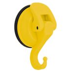 HAB & GUT -FC044V- Süper güçlü vantuzlu kanca 4 kg tutma gücü, banyo, mutfak, sarı, havlu askısı, duvar askısı
