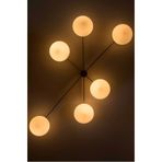 habek avize Mylights Altılı(6LI)yassı Opal Beyaz Cam Tavan Plofonyer Duvar Otel Villa Avm Aplik Avize Modern