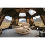 Habl Tek Kişilik 2’si 1 Arada Şarjlı Şişme Koltuk ve Yatak 190×100×65CM Elektrikli Pompa ile Konfor