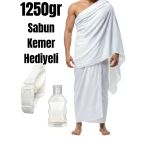 Hac İhramı 1250Gr %100 Pamuk Kemer Ve Kokusuz Sabun Hediyeli