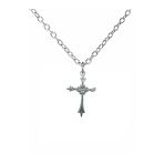 Haç İşareti Kolye – Unisex Metal Takı, 60 Cm Zincirli Dini & Gotik Stil