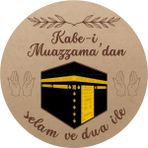 Hac Umre Hediyelikleri Için Çıkartma Kutu ve Ambalaj Etiketi (20 Adet) Sticker