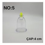Hacamat & Masaj Kupası No:5 Silikon Tıpalı 100 adet