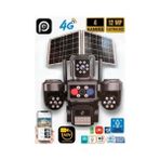 Hace Bazaar 4g Çift Solar Aov E-Sim Özellikli 4 Kameralı Kablosuz Güvenlik Kamerası BS-220GS - 1