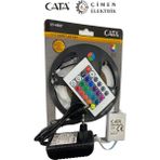 Hace Bazaar Cata Ct 4557 Rgb Şerit LED Set 5 mt Rgb LED 3 Renk+Trafo+ Kumanda - Renkli - 1