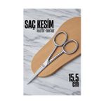 Hace Bazaar Kobalt Çelik Saç Kesim Makası Kuaför Berber Saç Kesim Makası Kuaför Ekipmanları 15.5 cm 7216