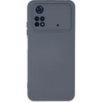 Hace Bazaar Mey Ithalat® Poco M4 Pro 4g Kılıf Nano Içi Kadife Silikon - Gri - 1 - Renkli