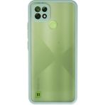 Hace Bazaar Mey Ithalat® Realme C21 Kılıf Montreal Silikon Kapak - Turkuaz - Renkli