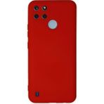 Hace Bazaar Mey Ithalat® Realme C25Y Kılıf Nano Içi Kadife Silikon - Kırmızı - 1 - Renkli