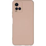 Hace Bazaar Mey Ithalat® Vivo Y21S Kılıf Nano Içi Kadife Silikon - Pudra - Renkli