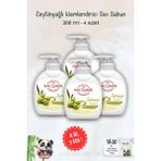 Hacı Şakir 4 Al 3 Öde Hacı Şakir Zeytinyağlı Nemlendirici Sıvı Sabun 300 ml ve Rosıe - 1
